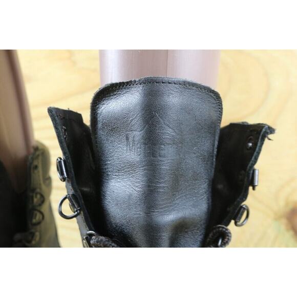 Matterhorn Boots Womens 7M Black Leather Combat Thinsulate Vibram Vintage USA - Picture 9 of 12